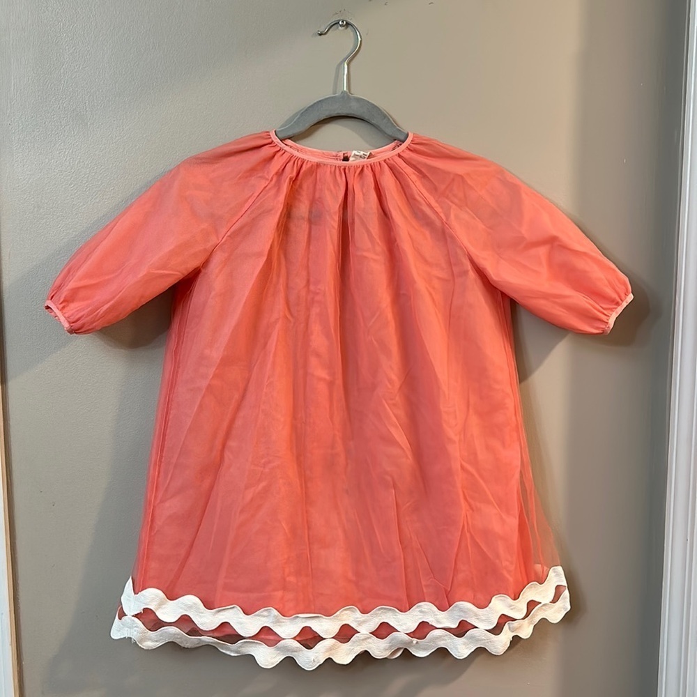 Tia Cibani Kids Coral Pink Dress
